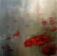 Klatschmohn - Katja Lamprecht - Mischtechnik auf Leinwand - Mohn-Morgen-Nebel - Impressionismus