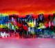 City of colours and lights - david hatton - Ãl auf Leinwand - Abstrakt - Abstrakt
