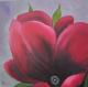 BlÃ¼te Magenta 1 - Barbara Schui - Acryl auf Leinwand - Blumen - 