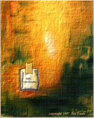 Hintergrund mit Zettel, 1997 - Ria Bauer - Array auf Array - Array - 