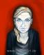 Selbstbildnis - Kathrin Greube - Acryl auf Leinwand - Portrait - Realismus