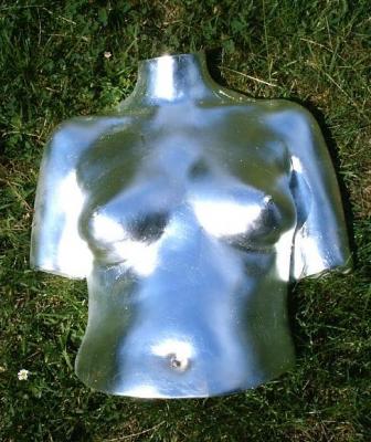 Weiblicher Torso in Blattsilber - Achim Artbody -  auf  - Array - 