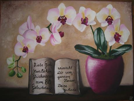 Orchidee mit Widmung - Christin Dahms - Array auf Array - Array - Array
