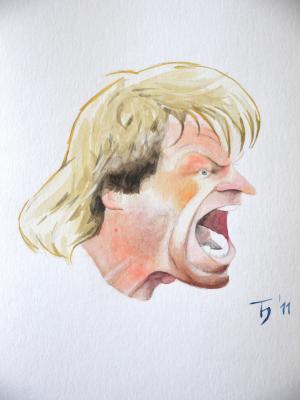 Oliver Kahn Karikatur - Thomas Honermont - Array auf  -  - 