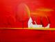 Haus rot - Doris Pohl - Acryl auf Leinwand - Sonstiges - 