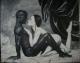 black & white - Christin Dahms - Acryl auf Leinwand - weiblich-mÃ¤nnlich - Realismus