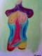 Colour Body - Juergen Schneider - Kreide auf Papier - Frauen - Colour Body - Juergen Schneider - Kreide auf Papier - Frauen -