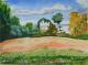 Pfaueninsel - Egon Rathke - Aquarell auf  - Garten-Wiese - 