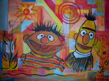 Ernie und Bert - Kathrin Knobelsdorf - Array auf Array -  - 