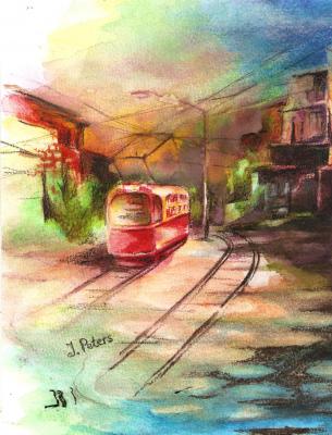 Odessa ,Straßenbahn-2 - Julia Peters - Array auf Array - Array - 