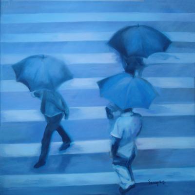 walking in the rain - ingrid wenz-gahler - Array auf Array - Array - 
