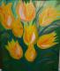 Tulpen uit Amsterdam II - Aleksandra Schoenfeld - Acryl auf Leinwand - Blumen - 