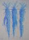 blue carrots III - Christiane Gathmann - Aquarell auf Papier - Natur - 