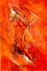 ---Impressionen in Orange - Gerda Feuerlein -  auf Leinwand - Abstrakt - 