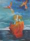 Phoenix - Katja Humbs - Acryl auf Leinwand - Fantastisch-Mystik-Meer - 