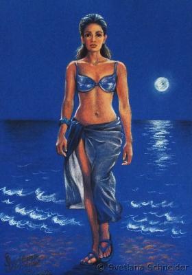 Strandspaziergang im Mondlicht - Svetlana Schneider - Array auf  - Array - Array