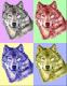 PopArt Wolf - Nicole Zeug - - auf  - Wildtiere - 