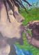 Rauchender Bob Marley - Peter Zahlten - Ãl auf Holz - Gesichter-MÃ¤nner - GegenstÃ¤ndlich-Naturalismus