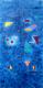 Symbols on Blue - david hatton - Acryl auf Leinwand - Abstrakt - Abstrakt