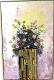 Die goldene Vase 1 - Sonia Lanz - Acryl auf Glas-Leinwand - Rosen - GegenstÃ¤ndlich